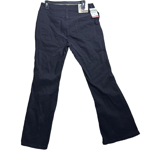 Vintage Pants 70s Bell‎ Bottom Jeans Black Size L Flare Everdesign Retro - Picture 2 of 14